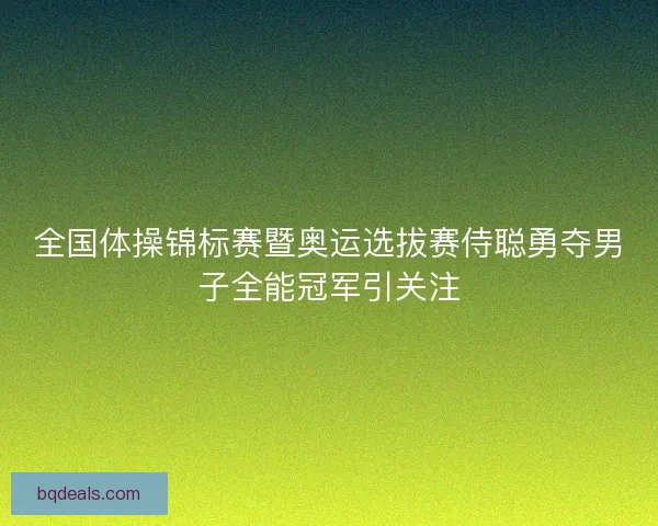 全国体操锦标赛暨奥运选拔赛侍聪勇夺男子全能冠军引关注