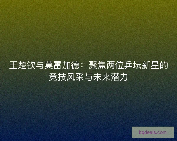 王楚钦与莫雷加德：聚焦两位乒坛新星的竞技风采与未来潜力